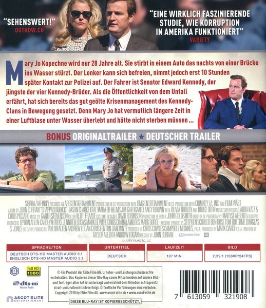 Das Alibi - Spiel der Macht (Chappaquiddick) (Bluray)