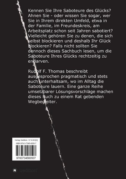 Produktbild: Saboteure des Gl&uuml;cks