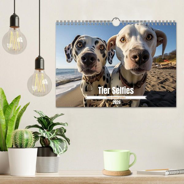 Produktbild: Tier Selfies (Wandkalender 2026 DIN A4 quer), CALVENDO Monatskalender