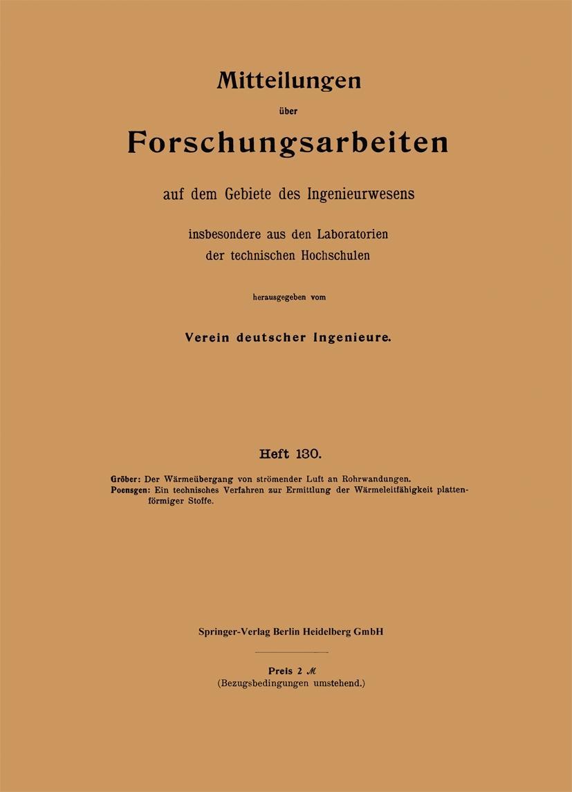 Produktbild: Mitteilungen &uuml;ber Forschungsarbeiten auf dem Gebiete des Ingenieurwesens
