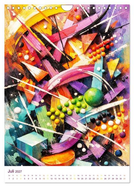 Produktbild: Wilde Ordnung - Kunst im Chaos (Wandkalender 2027 DIN A4 hoch), CALVENDO Monatskalender