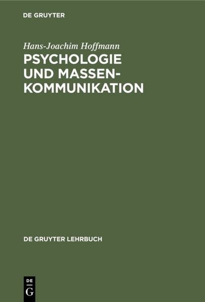 Produktbild: Psychologie und Massenkommunikation