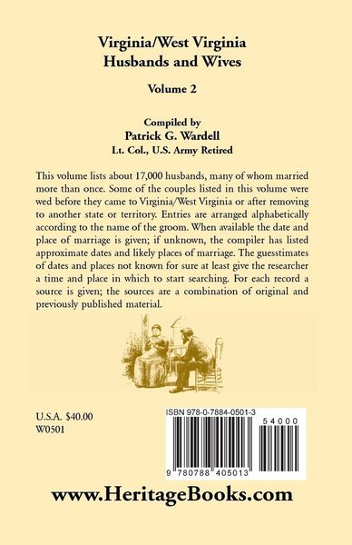 Produktbild: Virginia/West Virginia Husbands and Wives, Volume 2