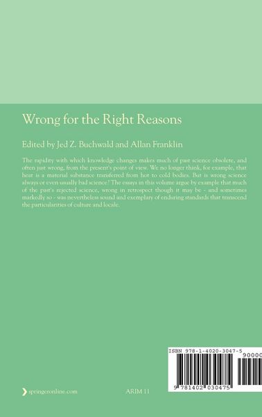 Produktbild: Wrong for the Right Reasons