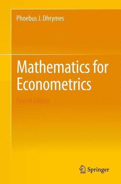 Produktbild: Mathematics for Econometrics