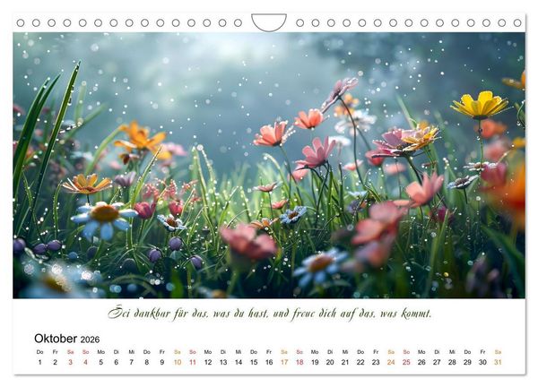 Produktbild: Freu Dich Motivations-Kalender (Wandkalender 2026 DIN A4 quer), CALVENDO Monatskalender