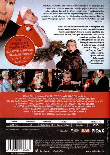 Produktbild: Mami k&uuml;sst den Weihnachtsmann (Die Weihnachtsmann-Aff&auml;re) / Herziger Weihnachtshit mit Dylan & Cole Sprouse (bekannt als &bdquo;Zack & Cody&ldquo;) (Pidax Film-Klassiker)