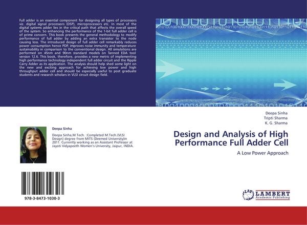 Produktbild: Design and Analysis of High Performance Full Adder Cell