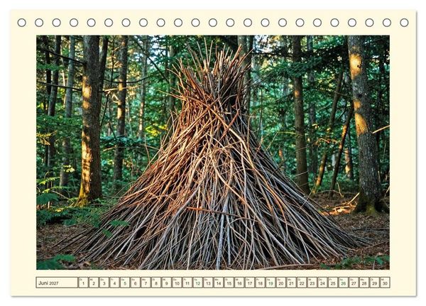 Produktbild: Gestaltete Stille - Wo die Natur zur Skulptur wird (Tischkalender 2027 DIN A5 quer), CALVENDO Monatskalender