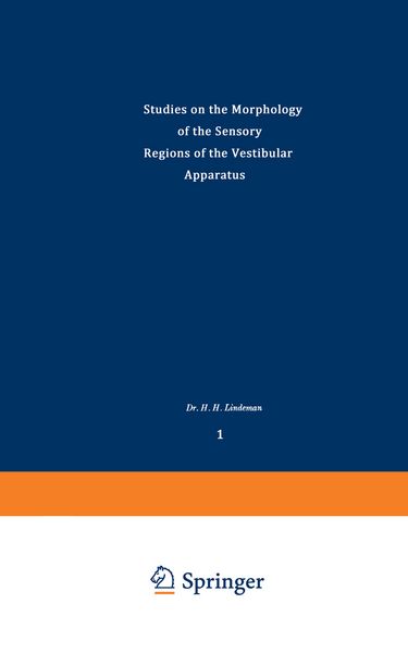 Produktbild: Studies on the Morphology of the Sensory Regions of the Vestibular Apparatus