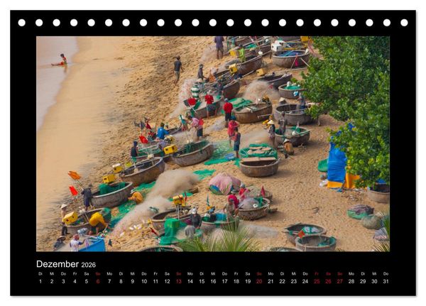 Produktbild: Unterwegs in Vietnam (Tischkalender 2026 DIN A5 quer), CALVENDO Monatskalender