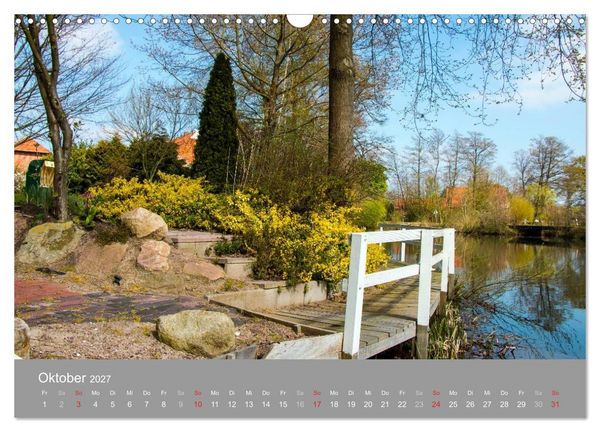 Produktbild: Romantische Garten-Paradiese (Wandkalender 2027 DIN A3 quer), CALVENDO Monatskalender