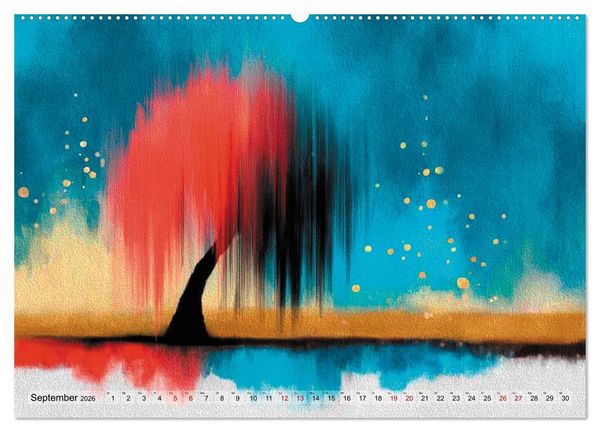 Produktbild: Wenn die Stille in Farbe tropft (Wandkalender 2026 DIN A2 quer), CALVENDO Monatskalender