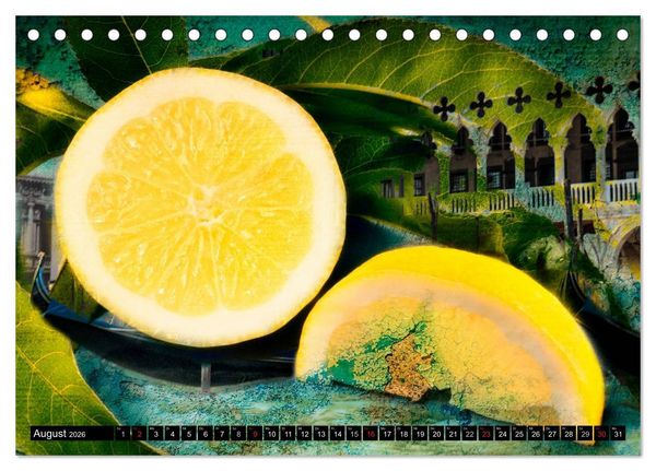 Produktbild: Italian Food - Vintage Design (Tischkalender 2026 DIN A5 quer), CALVENDO Monatskalender