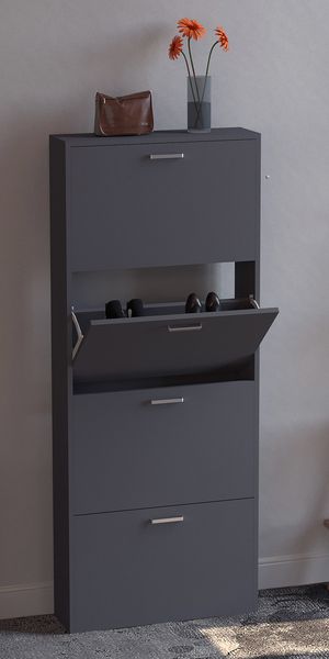 Produktbild: Holz Schuhregal Schuhschrank Schuhkipper Sulos L