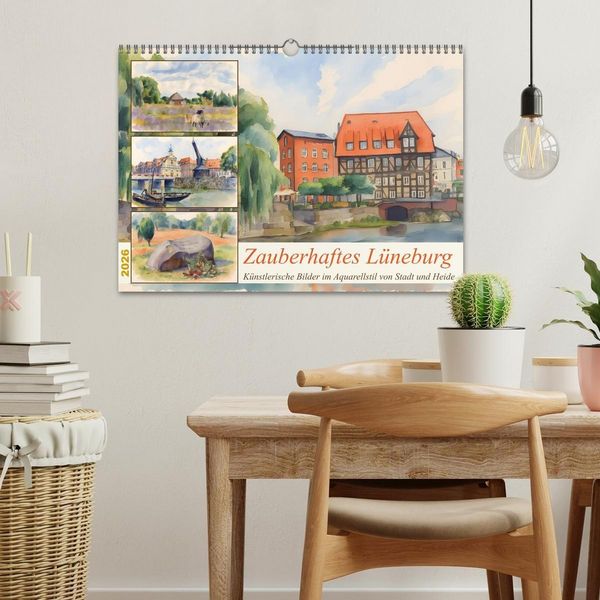 Produktbild: Zauberhaftes L&uuml;neburg (Wandkalender 2026 DIN A3 quer), CALVENDO Monatskalender