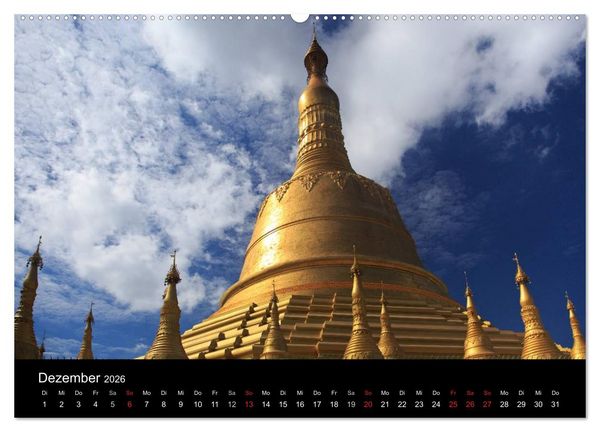 Produktbild: Myanmar 2026 (hochwertiger Premium Wandkalender 2026 DIN A2 quer), Kunstdruck in Hochglanz