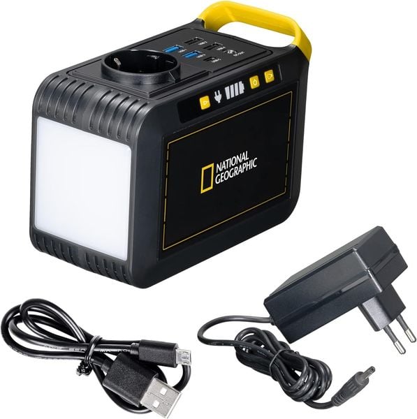 Produktbild: National Geographic 9060100 - Mobile Power Station mit USB, AC und DC Anschl&uuml;ssen