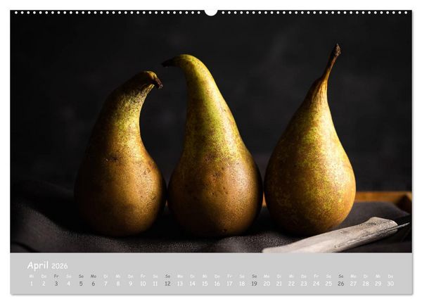 Produktbild: authentic FOOD art Obst und Gem&uuml;se (Wandkalender 2026 DIN A2 quer), CALVENDO Monatskalender