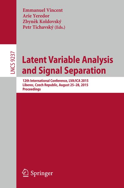 Produktbild: Latent Variable Analysis and Signal Separation