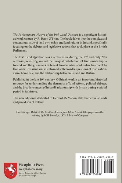 Produktbild: The Parliamentary History of the Irish Land Question From 1829 to 1869