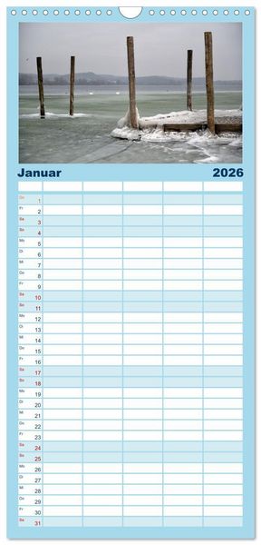 Produktbild: Familienplaner 2026 - Zauberhafter Westlicher Bodensee mit 5 Spalten (Wandkalender, 21 x 45 cm) CALVENDO
