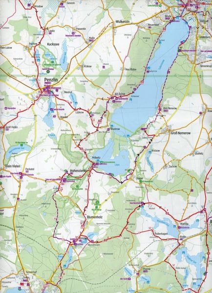 Produktbild: Radkarte Mecklenburgische Seen Ost 1:75.000 (RK-MV07)