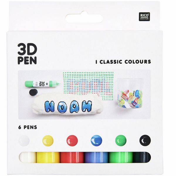 Produktbild: 3D Pen - Set Klassik, 6 x 27ml