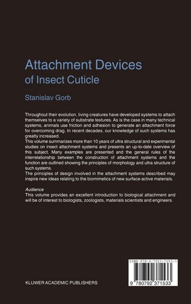 Produktbild: Attachment Devices of Insect Cuticle