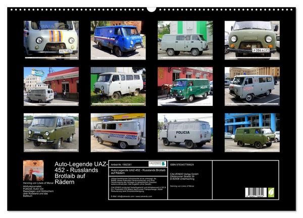 Produktbild: Auto-Legende UAZ-452 - Russlands Brotlaib auf R&auml;dern (Wandkalender 2026 DIN A2 quer), CALVENDO Monatskalender
