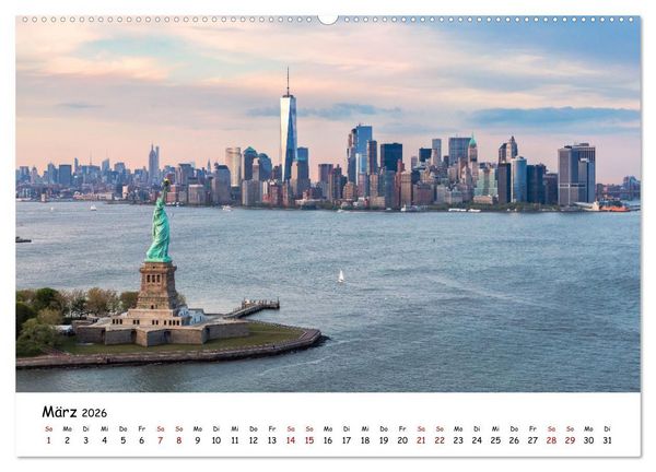 Produktbild: New York City - Atemberaubende Ansichten (Wandkalender 2026 DIN A2 quer), CALVENDO Monatskalender