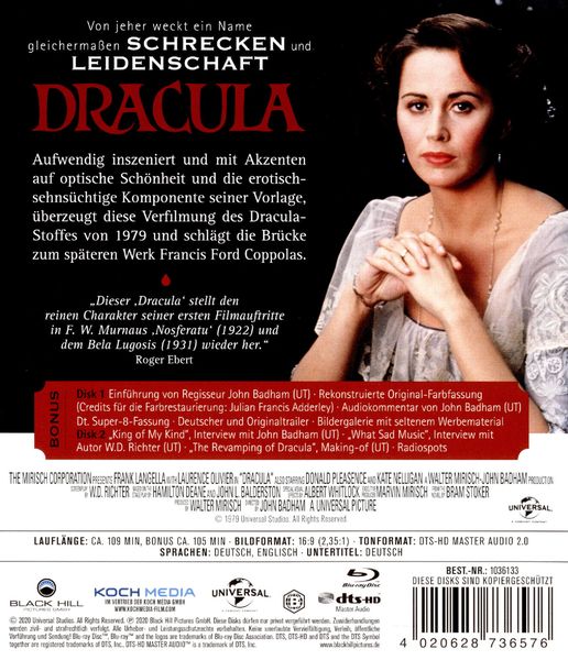 Produktbild: Dracula (1979) - Cinema Edition (+ Bonus-DVD)