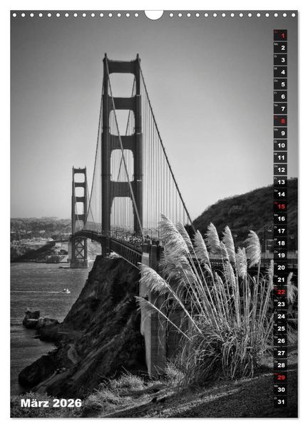 Produktbild: STADTBILDER Monochrome Momente (Wandkalender 2026 DIN A3 hoch), CALVENDO Monatskalender