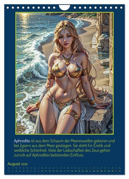 Produktbild: Olympische G&ouml;tter (Wandkalender 2026 DIN A4 hoch), CALVENDO Monatskalender