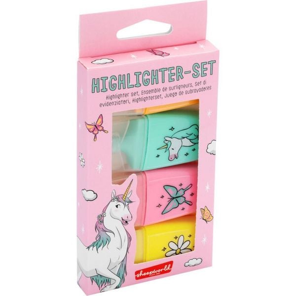 Produktbild: Highlighter-Set Motiv "Einhorn"