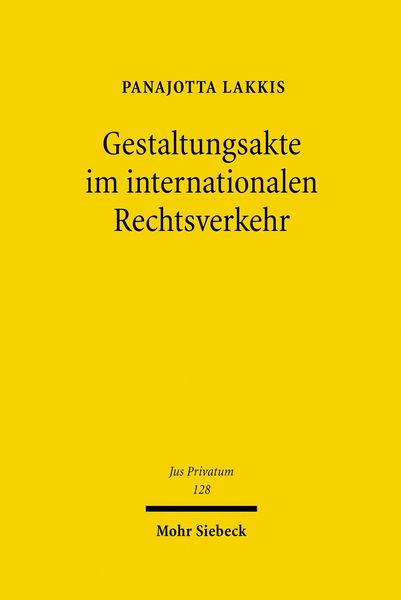 Produktbild: Gestaltungsakte im internationalen Rechtsverkehr