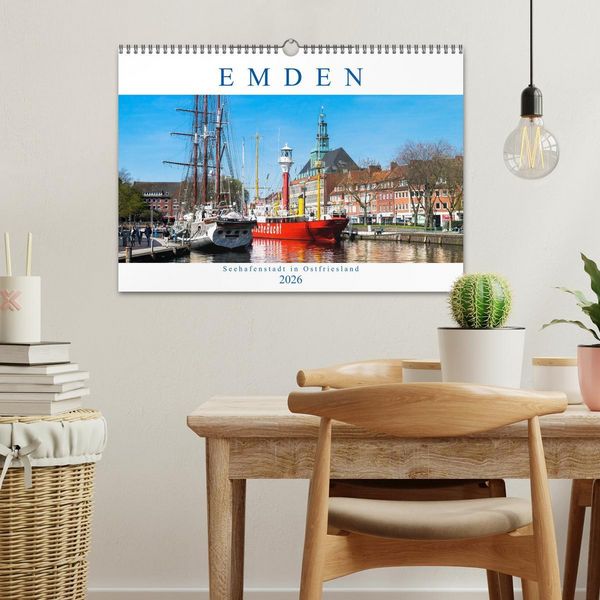 Produktbild: EMDEN, Seehafenstadt in Ostfriesland (Wandkalender 2026 DIN A3 quer), CALVENDO Monatskalender