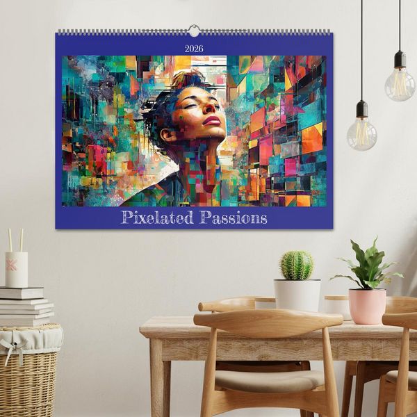 Produktbild: Pixelated Passions (Wall Calendar 2026 DIN A2 landscape), CALVENDO 12 Month Wall Calendar