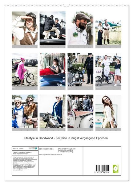 Produktbild: Lifestyle in Goodwood - Zeitreise in l&auml;ngst vergangene Epochen (hochwertiger Premium Wandkalender 2027 DIN A2 hoch), Kunstdruck in Hochglanz