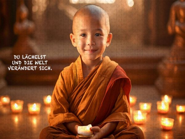 Produktbild: CALVENDO Puzzle Ein Motiv aus dem Kalender Buddhistische Spr&uuml;che | 1000 Teile Lege-Gr&ouml;&szlig;e 64x48cm Foto-Puzzle f&uuml;r gl&uuml;ckliche Stunden
