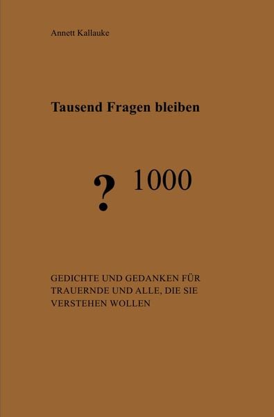 Produktbild: Tausend Fragen bleiben