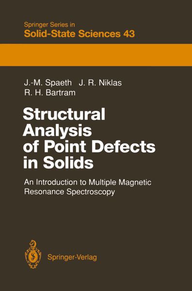 Produktbild: Structural Analysis of Point Defects in Solids