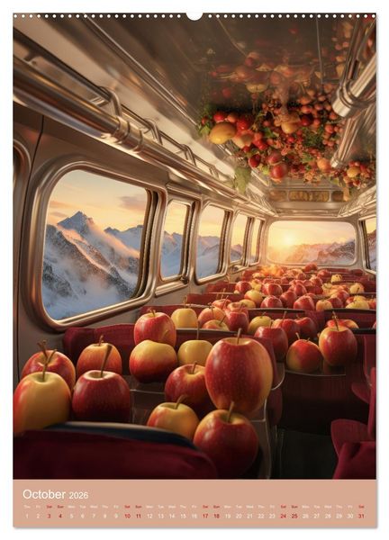 Produktbild: Food Fusion Fantasies (High Quality Premium Wall Calendar 2026 DIN A2 portrait),CALVENDO 12 Month Wall Calendar