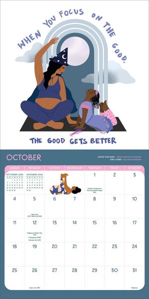 Produktbild: Yoga Is My Happy Place Wall Calendar 2026