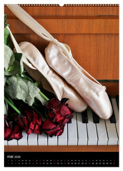 Produktbild: BALLERINE (Calendrier mural 2026 DIN A2 horizontal) calendrier de bureau