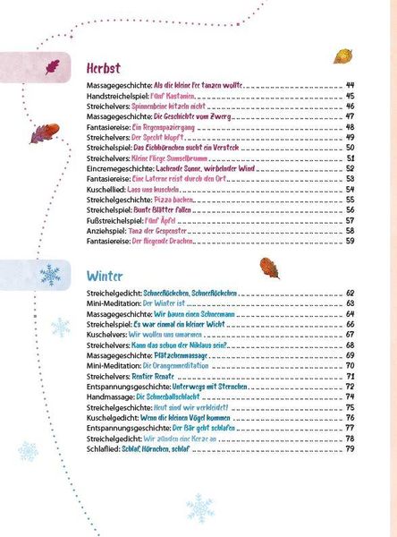 Produktbild: Das Krippen-Jahreszeitenbuch: Streichelspiele & Massagegeschichten