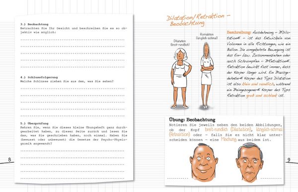 Produktbild: Das kleine &Uuml;bungsheft - Die Kunst, Gesichter zu lesen