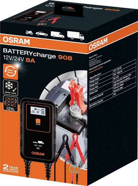 Produktbild: Osram Automotive OEBCS908 4052899620544 Automatikladeger&auml;t 12 V, 24V 4 A, 8A 4 A, 8A