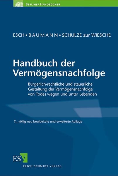 Produktbild: Handbuch der Verm&ouml;gensnachfolge