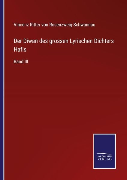 Produktbild: Der Diwan des grossen Lyrischen Dichters Hafis